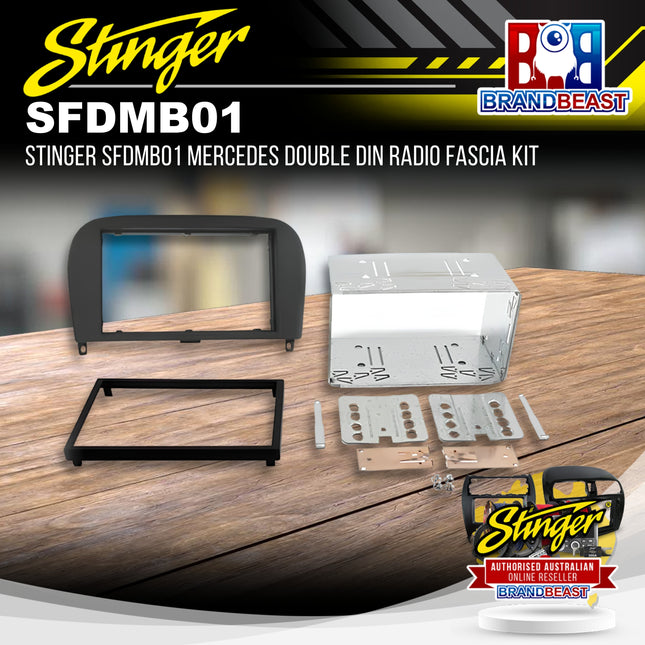 Stinger SFDMB01 Mercedes Double DIN Radio Fascia Kit