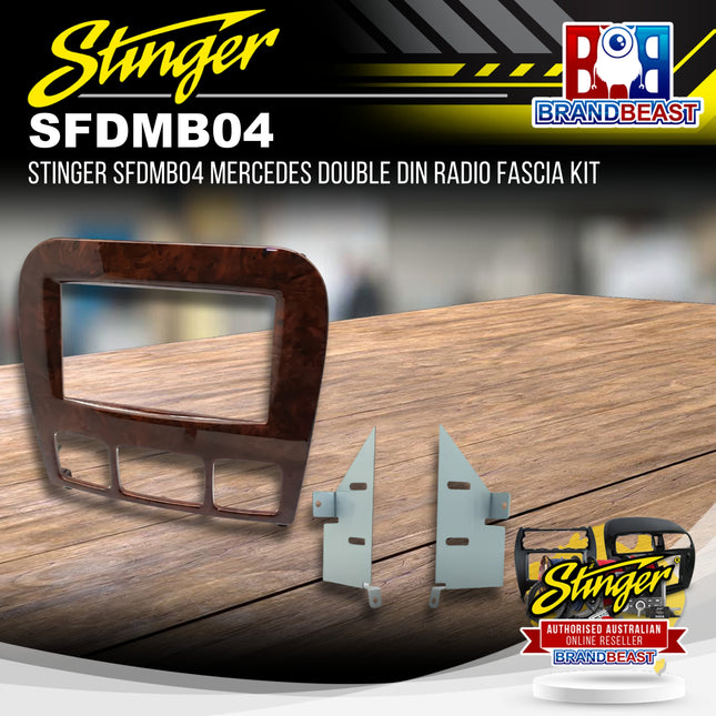 Stinger SFDMB04 Mercedes Double DIN Radio Fascia Kit
