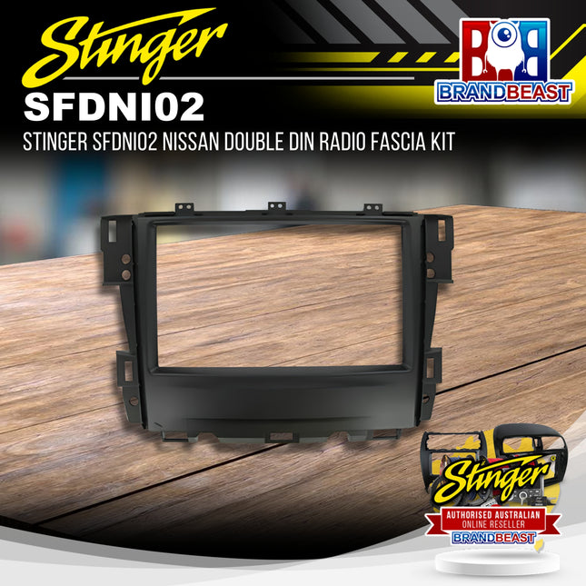 Stinger SFDNI02 Nissan Double DIN Radio Fascia Kit