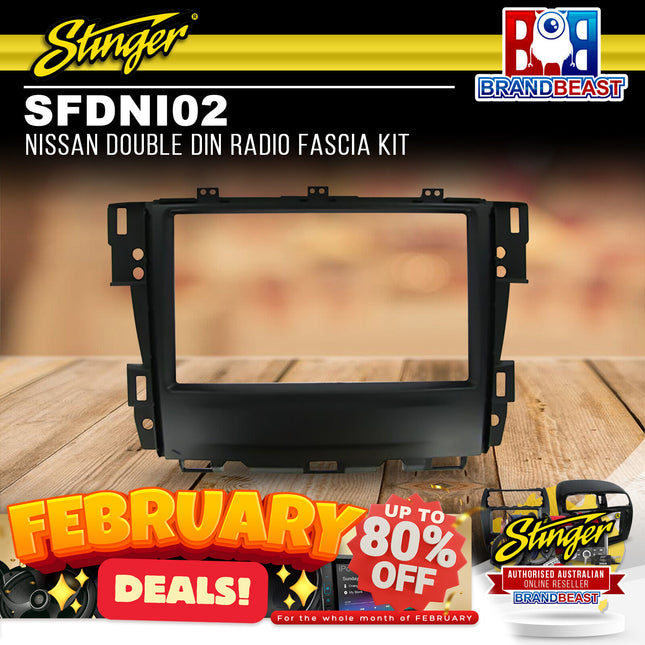 Stinger SFDNI02 Nissan Double DIN Radio Fascia Kit