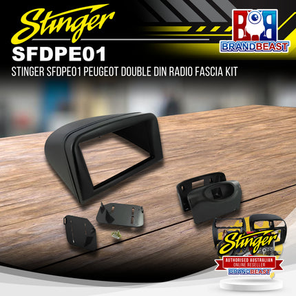 Stinger SFDPE01 Peugeot Double DIN Radio Fascia Kit