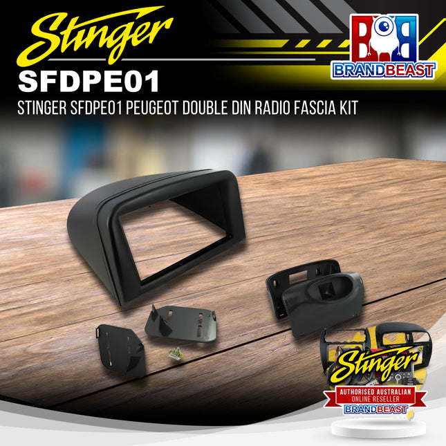 Stinger SFDPE01 Peugeot Double DIN Radio Fascia Kit