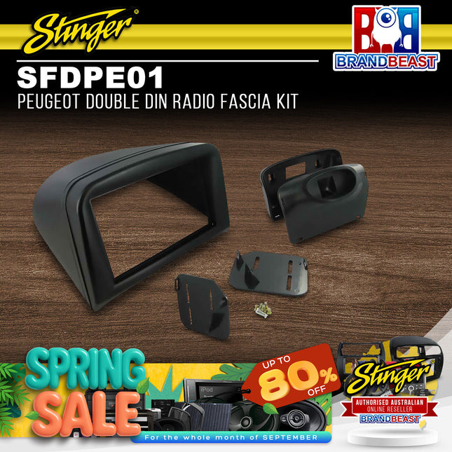 Stinger SFDPE01 Peugeot Double DIN Radio Fascia Kit