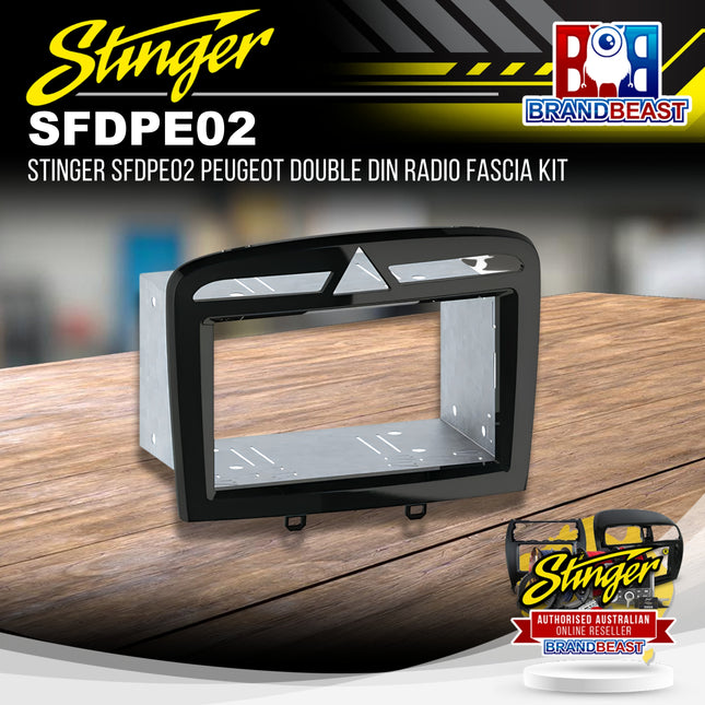 Stinger SFDPE02 Peugeot Double DIN Radio Fascia Kit