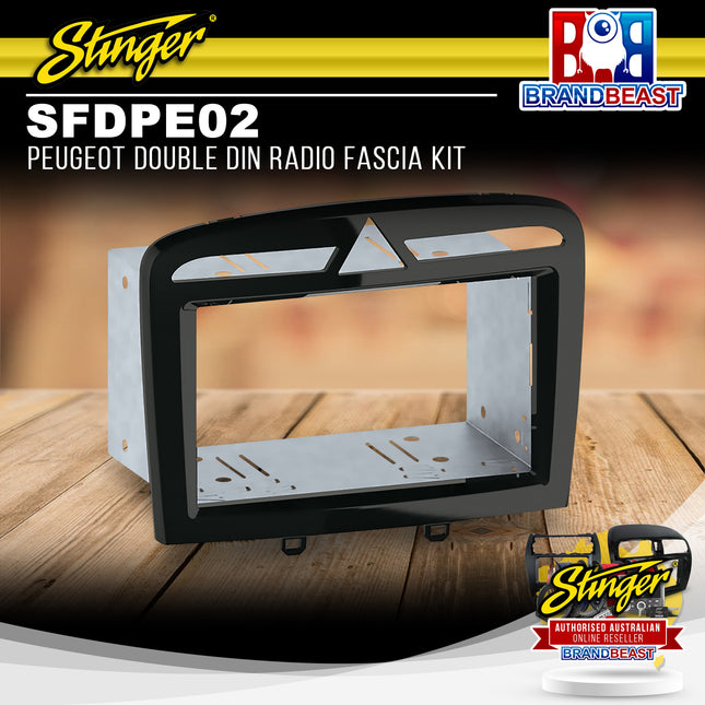 Stinger SFDPE02 Peugeot Double DIN Radio Fascia Kit