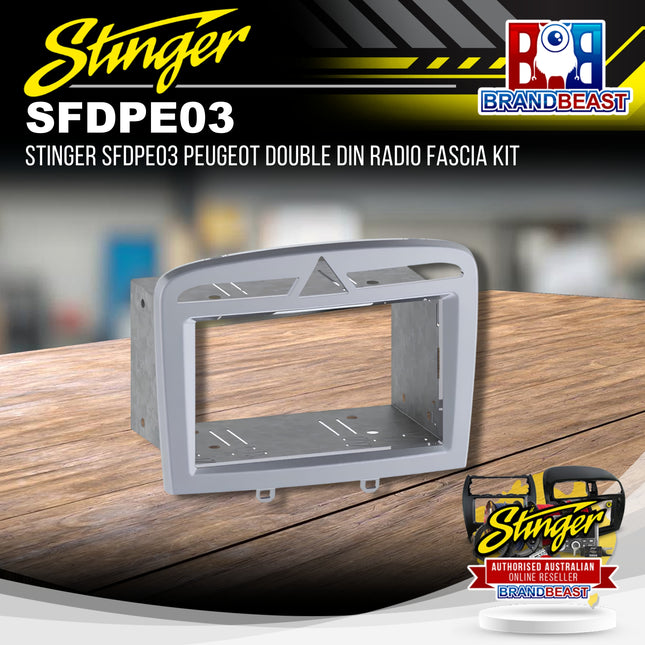 Stinger SFDPE03 Peugeot Double DIN Radio Fascia Kit