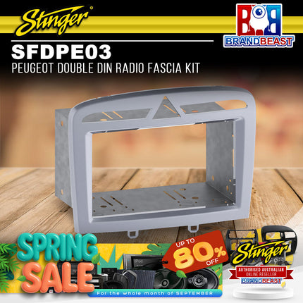 Stinger SFDPE03 Peugeot Double DIN Radio Fascia Kit