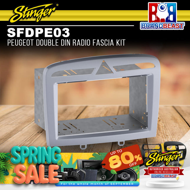 Stinger SFDPE03 Peugeot Double DIN Radio Fascia Kit