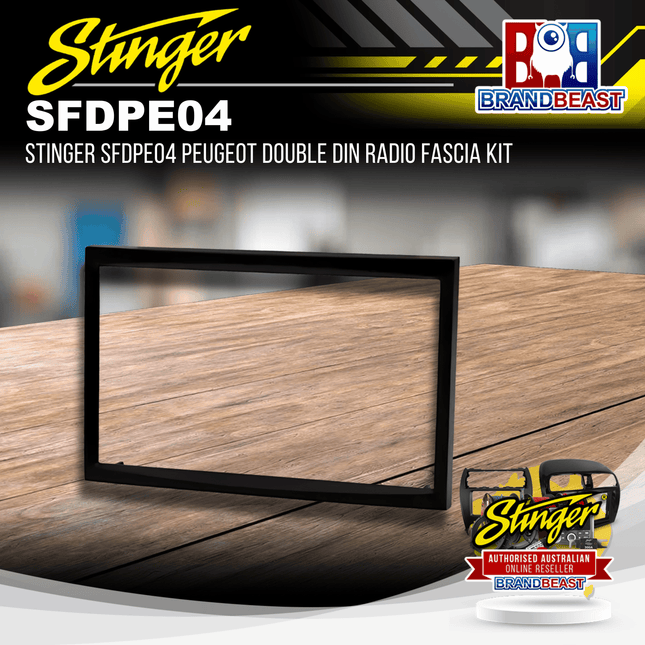 Stinger SFDPE04 Peugeot Double DIN Radio Fascia Kit