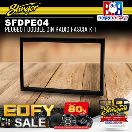 Stinger SFDPE04 Peugeot Double DIN Radio Fascia Kit