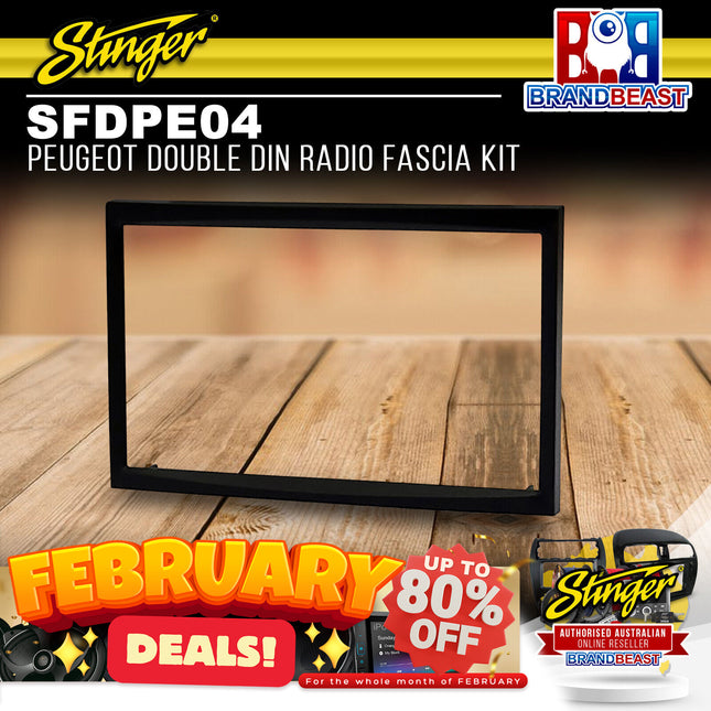 Stinger SFDPE04 Peugeot Double DIN Radio Fascia Kit