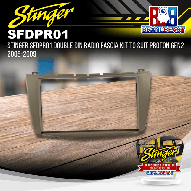Stinger SFDPR01 Double DIN Radio Fascia Kit To Suit Proton Gen2 2005-2009