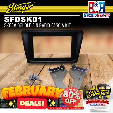 Stinger SFDSK01 Skoda Double DIN Radio Fascia Kit