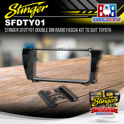Stinger SFDTY01 Double DIN Radio Fascia Kit To Suit Toyota