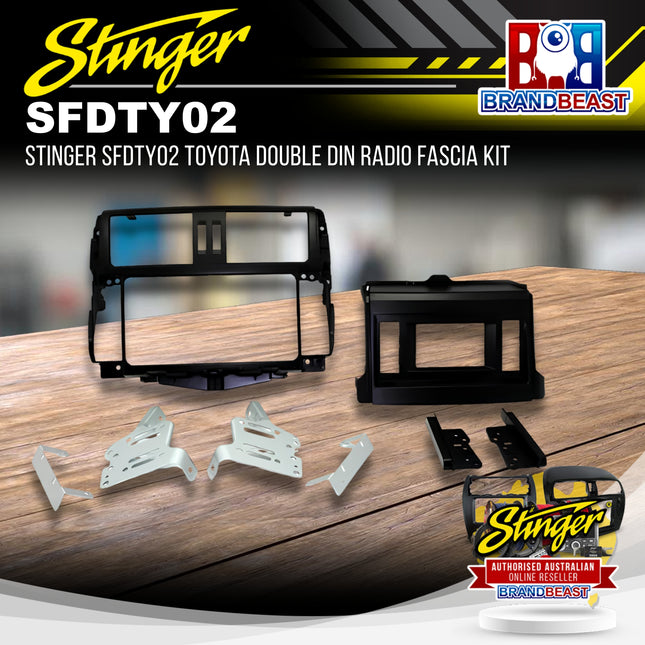 Stinger SFDTY02 Toyota Double DIN Radio Fascia Kit
