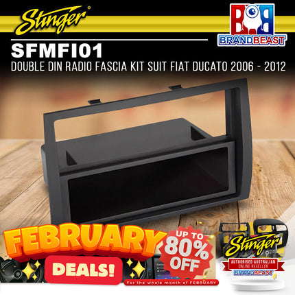 Stinger SFMFI01 Double DIN Radio Fascia Kit Suit Fiat Ducato 2006 - 2012