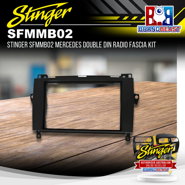 Stinger SFMMB02 Mercedes Double DIN Radio Fascia Kit
