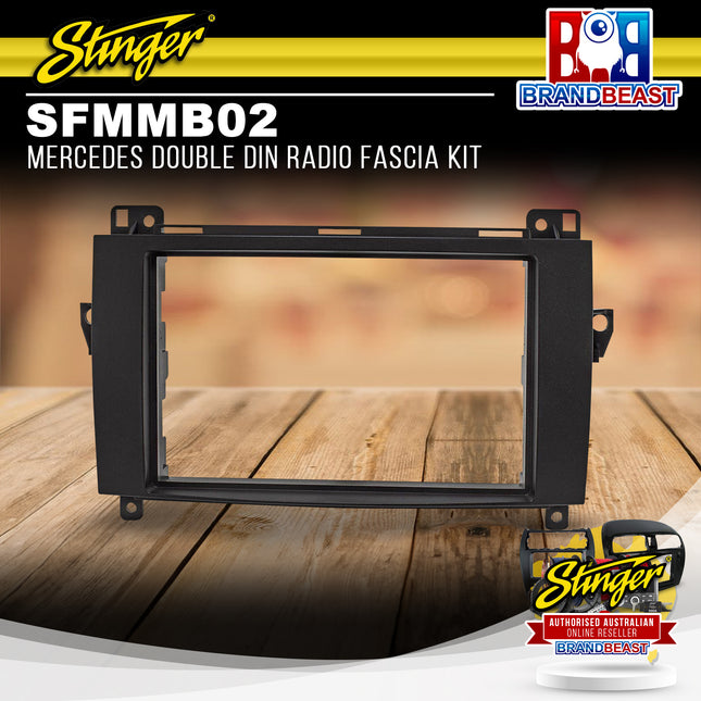Stinger SFMMB02 Mercedes Double DIN Radio Fascia Kit