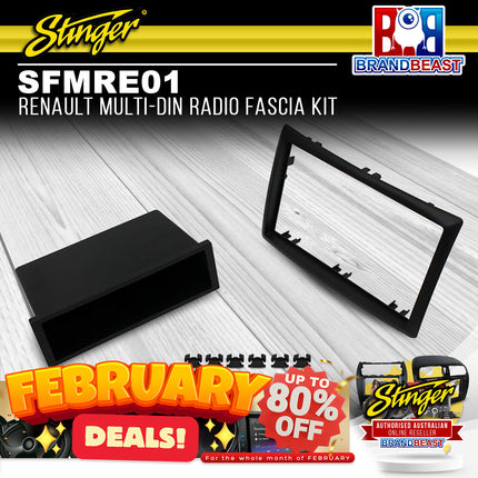 Stinger SFMRE01 Australia Renault Multi DIN Radio Fascia Kit