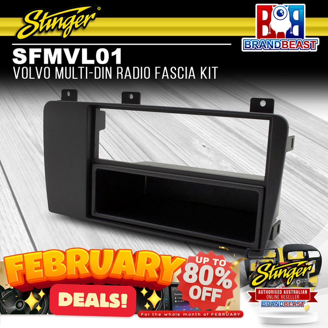 Stinger SFMVL01 Multi-DIN Radio Fascia Kit Suit Volvo Various Models