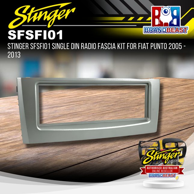 Stinger SFSFI01 Single DIN Radio Fascia Kit For Fiat Punto 2005 - 2013