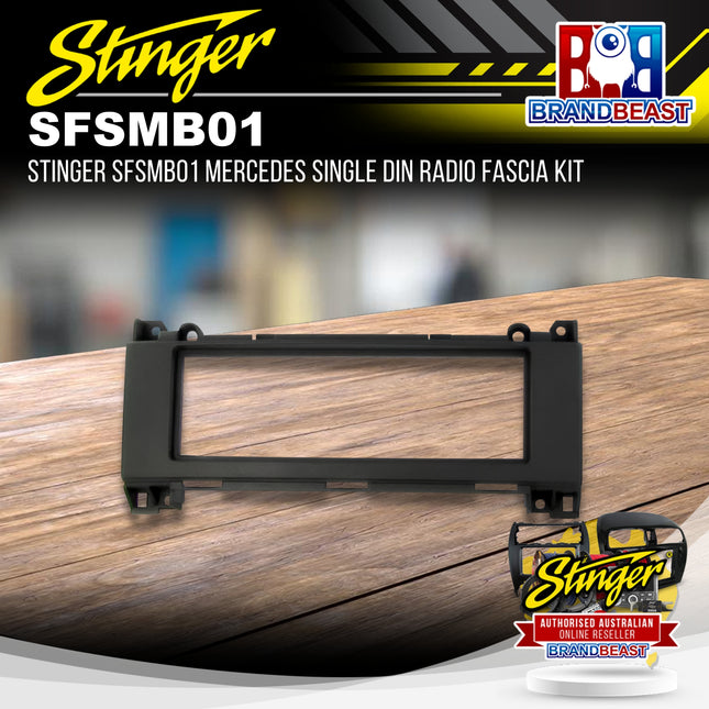 Stinger SFSMB01 Mercedes Single DIN Radio Fascia Kit