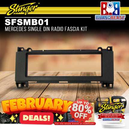 Stinger SFSMB01 Mercedes Single DIN Radio Fascia Kit