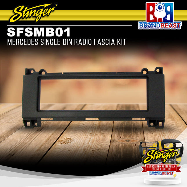 Stinger SFSMB01 Mercedes Single DIN Radio Fascia Kit