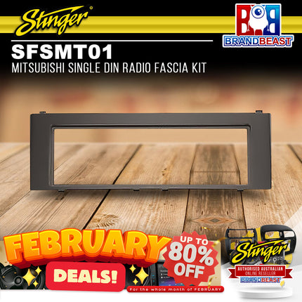 Stinger SFSMT01 Mitsubishi Single DIN Radio Fascia Kit