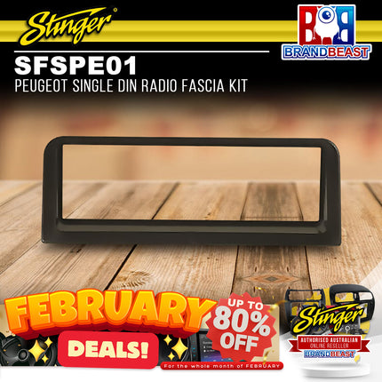 Stinger SFSPE01 Peugeot Single DIN Radio Fascia Kit