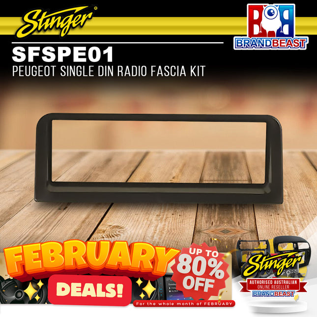 Stinger SFSPE01 Peugeot Single DIN Radio Fascia Kit