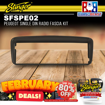 Stinger SFSPE02 Peugeot Single DIN Radio Fascia Kit