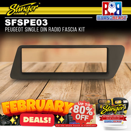 Stinger SFSPE03 Peugeot Single DIN Radio Fascia Kit