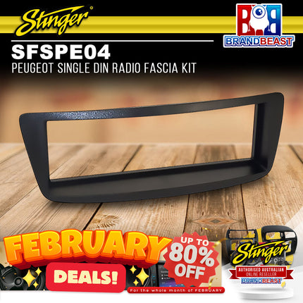 Stinger SFSPE04 Peugeot Single DIN Radio Fascia Kit