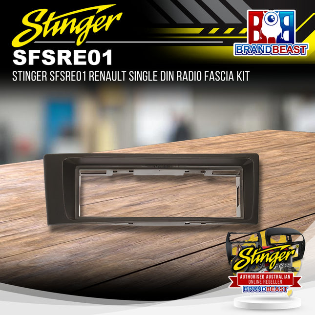 Stinger SFSRE01 Renault Single DIN Radio Fascia Kit