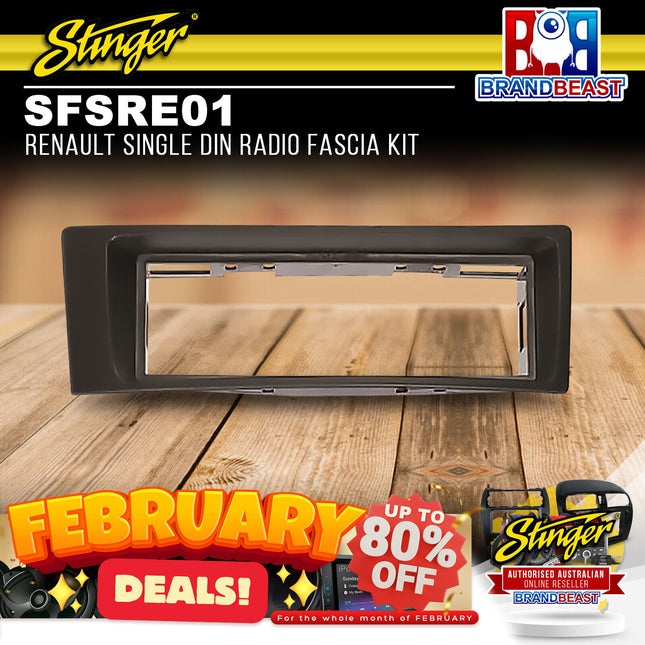 Stinger SFSRE01 Renault Single DIN Radio Fascia Kit