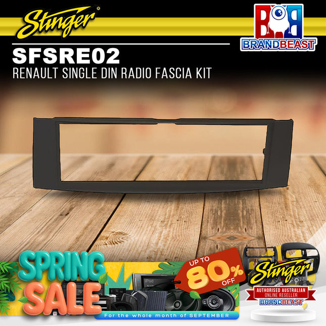 Stinger SFSRE02 Renault Single DIN Radio Fascia Kit