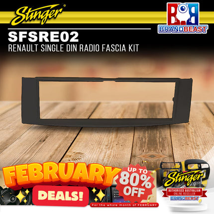 Stinger SFSRE02 Renault Single DIN Radio Fascia Kit