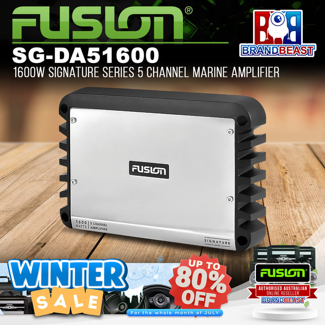 Fusion SG-DA51600 1600W 5 Channel Class D Marine Amplifier