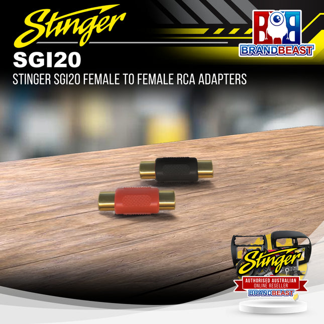 Stinger SGI20 Female To Female RCA Adapters