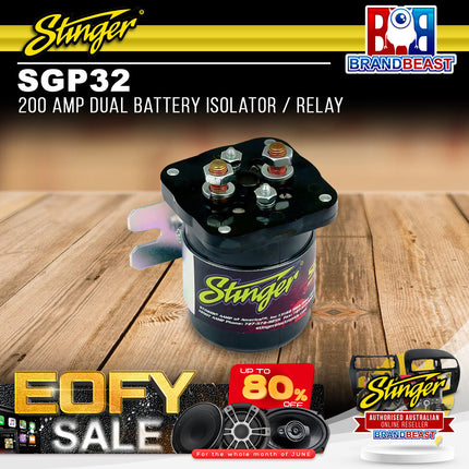 Stinger SGP32 200 Amp Dual Battery Isolator / Relay