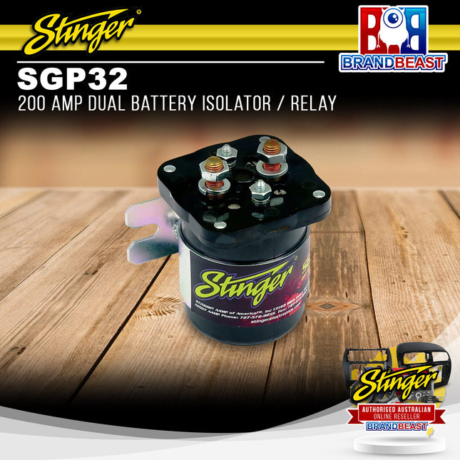 Stinger SGP32 200 Amp Dual Battery Isolator / Relay