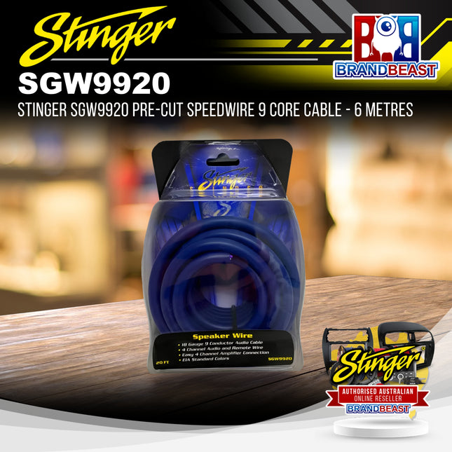 Stinger SGW9920 Pre-Cut Speedwire 9 Core Cable - 6 Metres