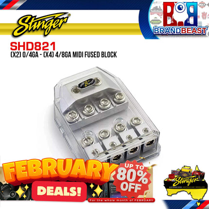 Stinger SHD821 HPM Series MIDI Fused Distribution Block