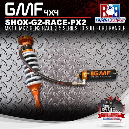 GMF4X4 SHOX-G2-RACE-PX2 MK1 & MK2 Gen2 Race 2.5 Series To Suit Ford Ranger