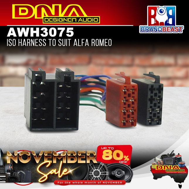 DNA AWH3075 ISO Harness to Suit Alfa Romeo