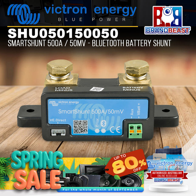 Victron Energy SHU050150050 SmartShunt 500A / 50mV - Bluetooth Battery Shunt