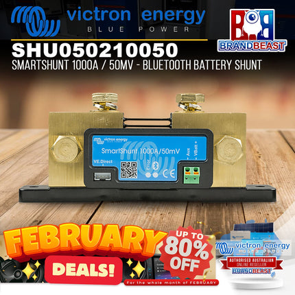 Victron Energy SHU050210050 SmartShunt 1000A / 50mV - Bluetooth Battery Shunt