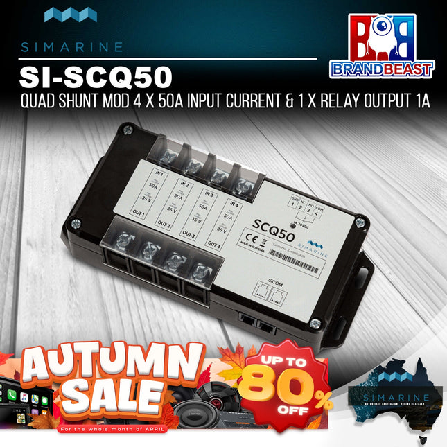Simarine SI-SCQ50 50A Active Quad Shunt for Pico Battery Monitor