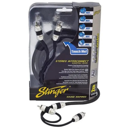 Stinger SI8217 8000 Series 2-Channel Triple Shielded RCA 17ft